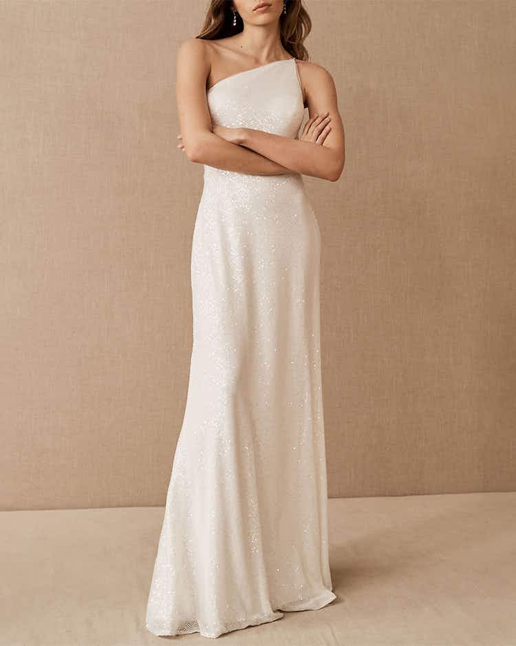 BHLDN Jenny Yoo Zara wedding dress model