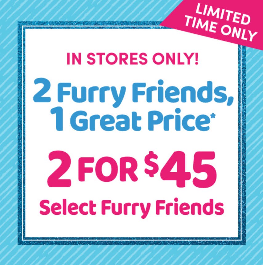 Build-A-Bear: 2 for $45 — In-Store 