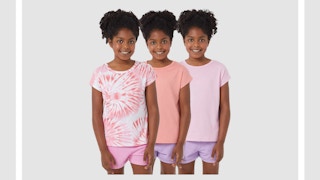 pink and purple youth tees