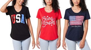 collage of american pride tee shirts