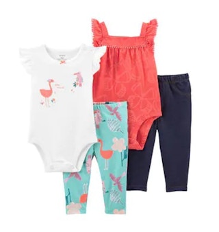carter's 4 piece infant set