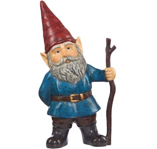 garden gnome on a white background