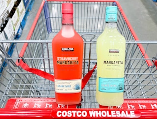 ready-to-drink margarita in a cart at costco