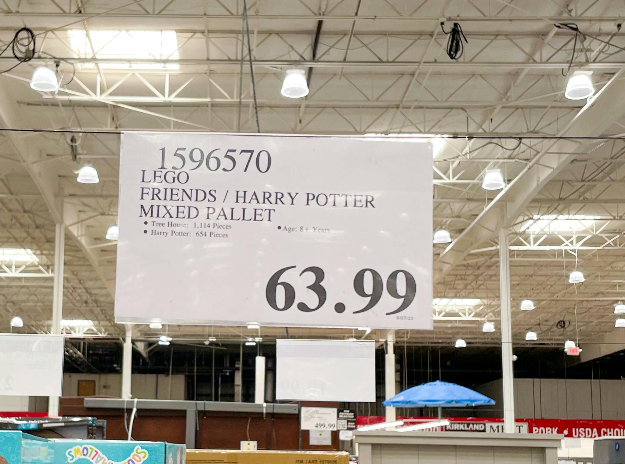 lego sale sign at costco