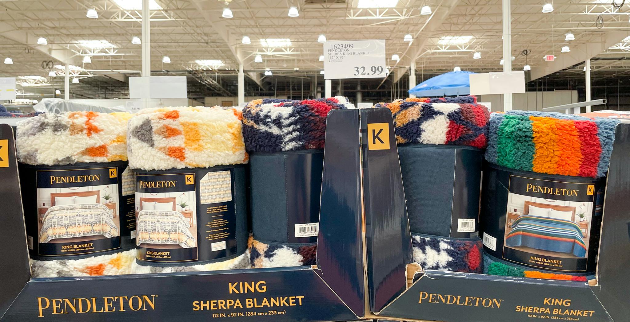 Pendleton Sherpa Fleece Blankets, Starting at 21.99 at Costco The