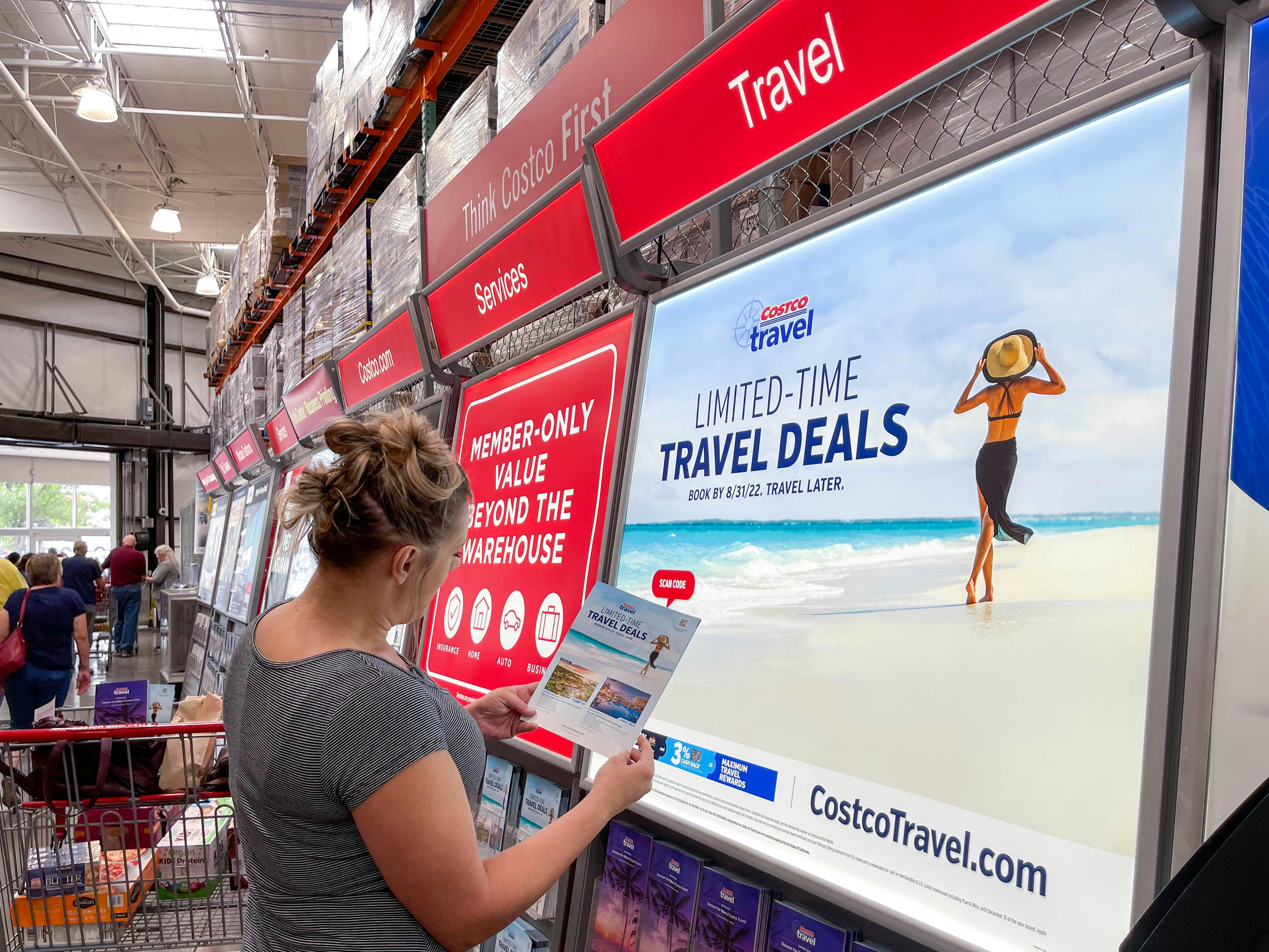 costco travel brochures on being opened in store 