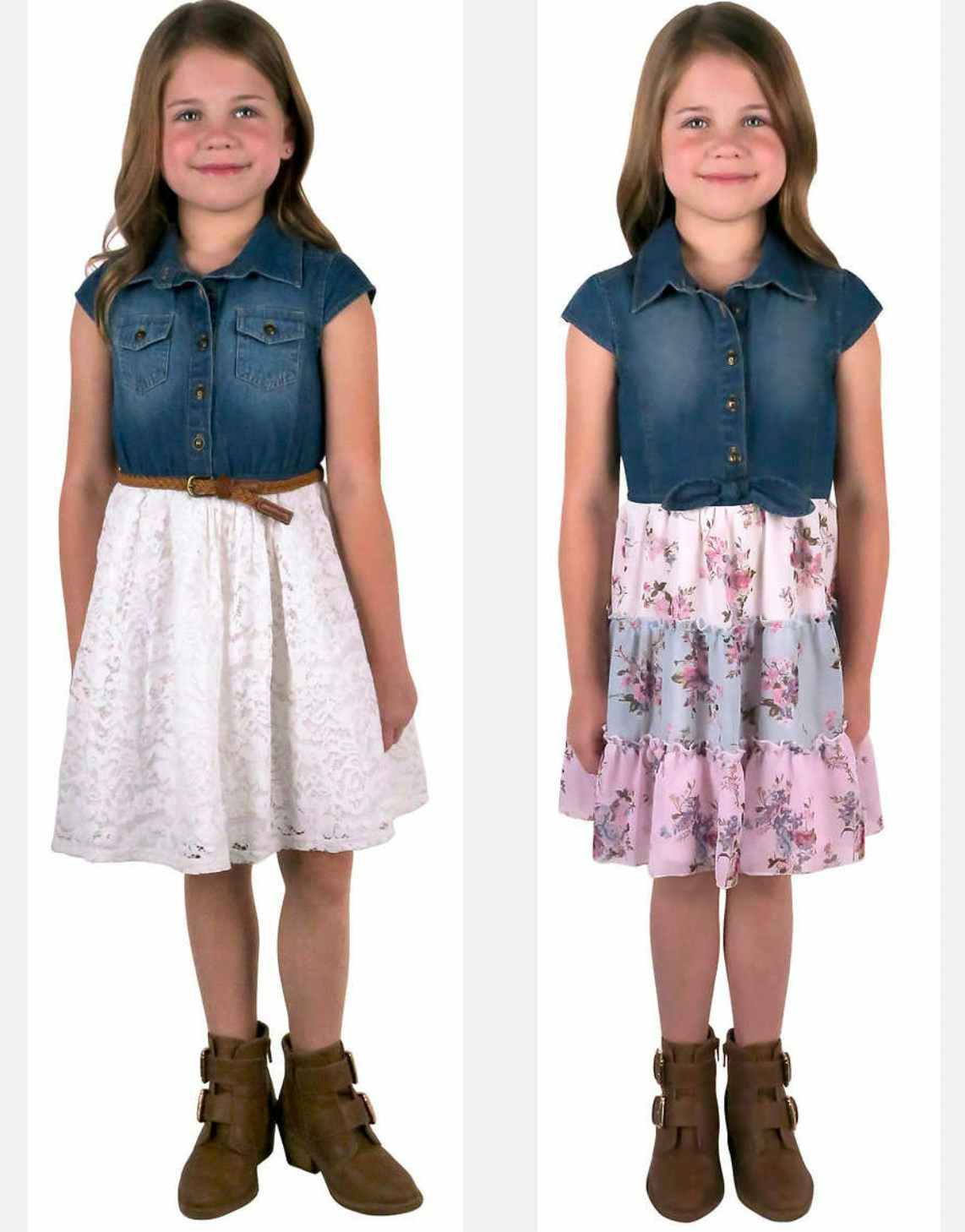 collage of kids dress