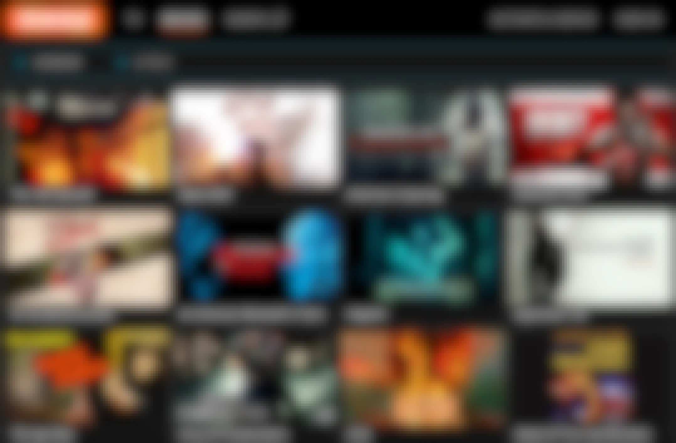 A screenshot of the horror movie selection on Crackle's website.