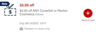 cvs store coupon for covergirl and revlon
