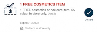 cvs store coupon for free cosmetic item