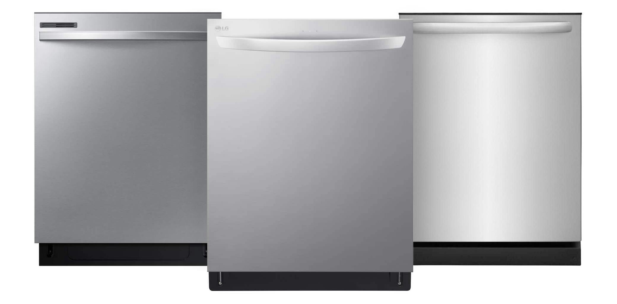 Samsung, LG, and Frigidaire dishwasher from Home Depot