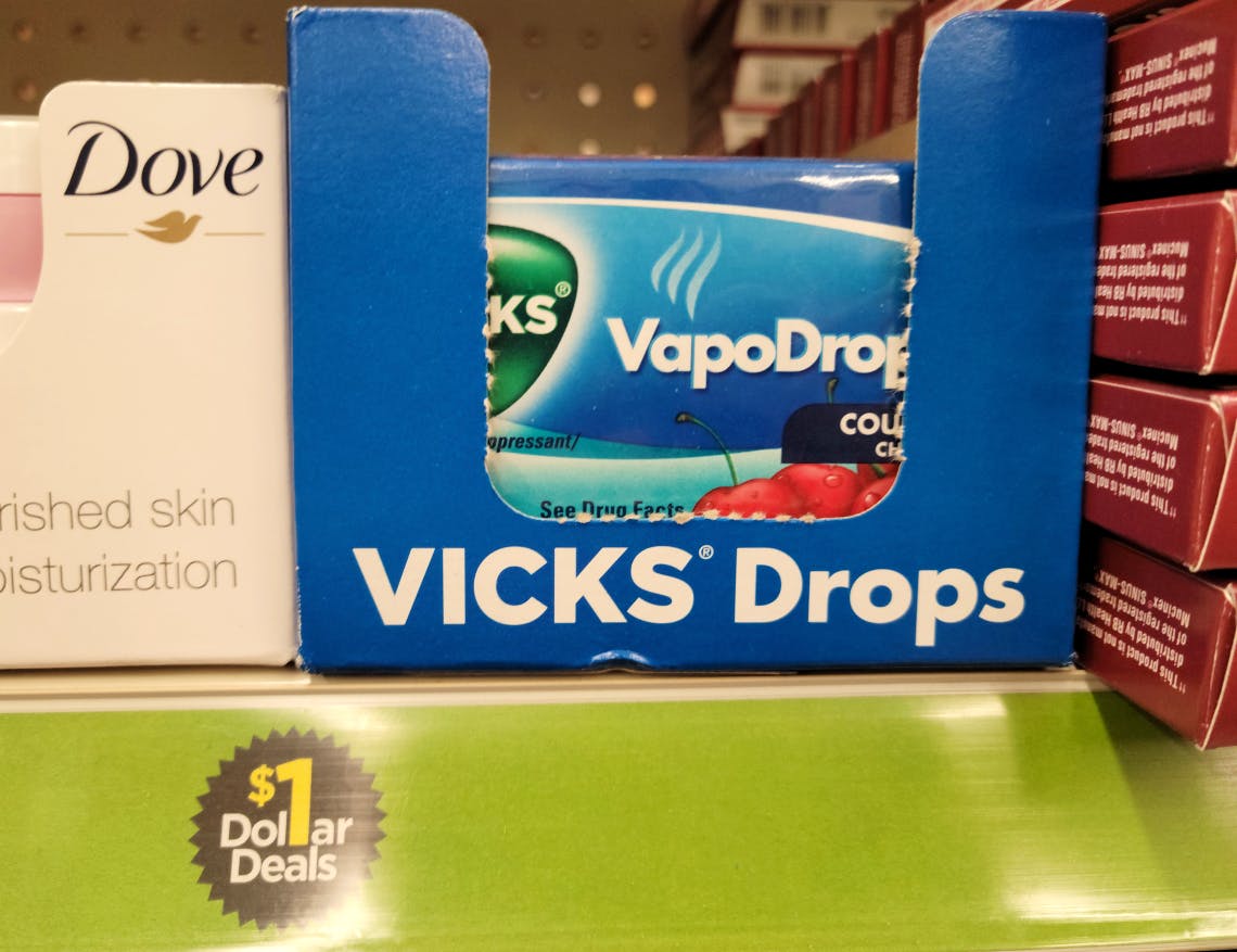 Vicks VapoDrops, Free at Dollar General - The Krazy Coupon Lady