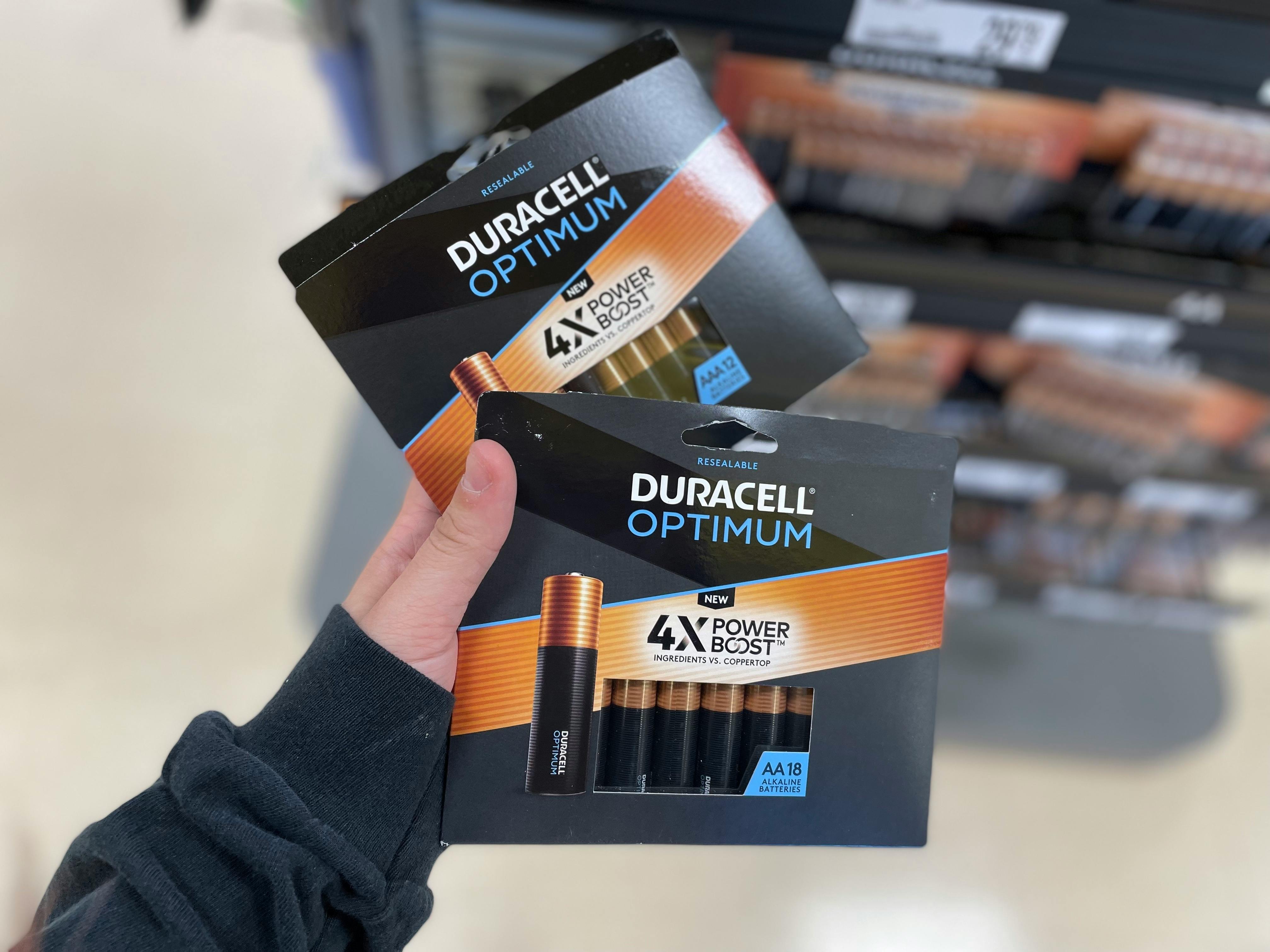 Duracell Optimum Power Boost AAA Batteries 4-Pack, $ on Amazon - The  Krazy Coupon Lady