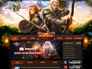 The online game Third Age with a man and a woman both with bow and arrows.