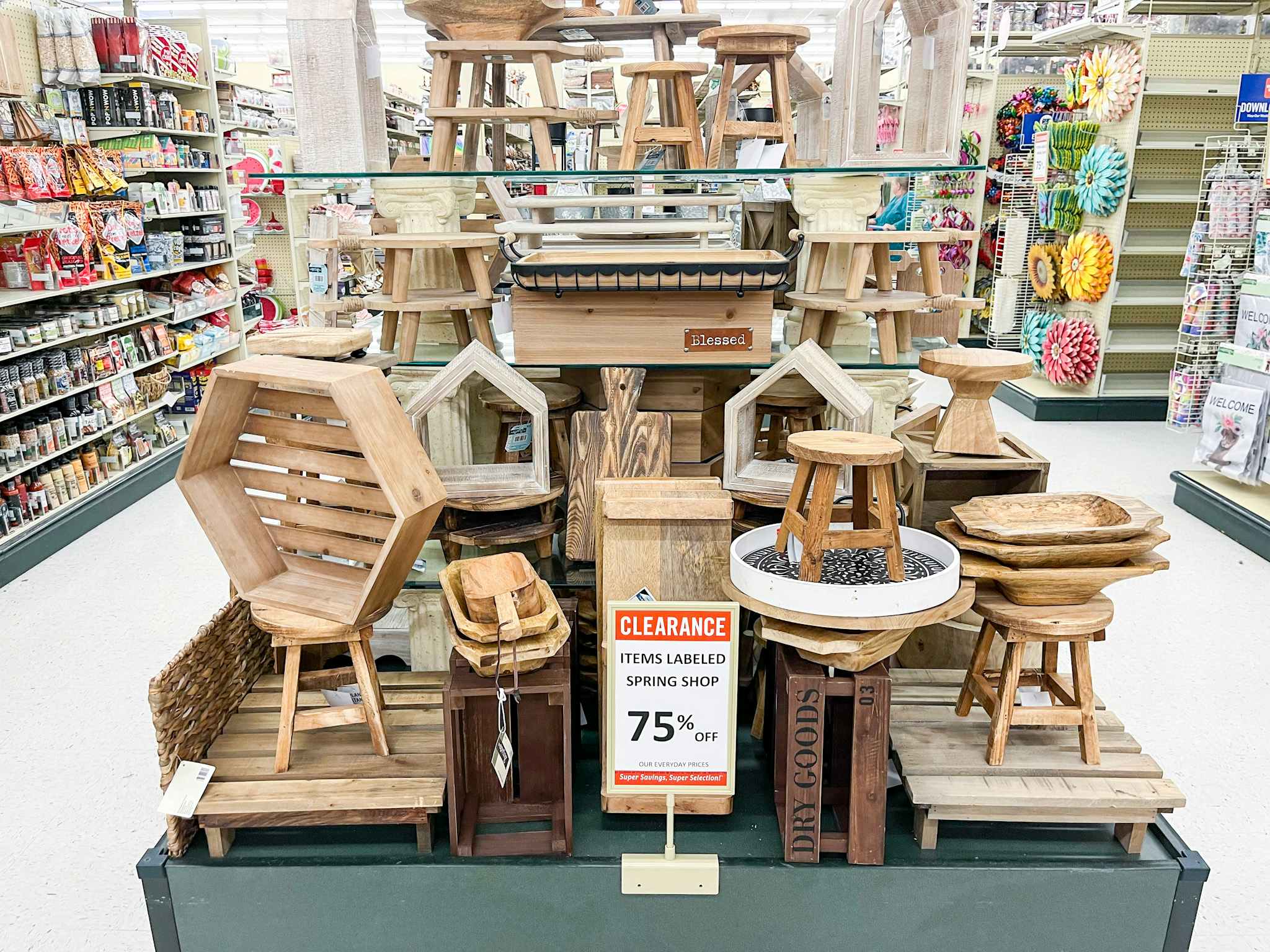 spring decor display