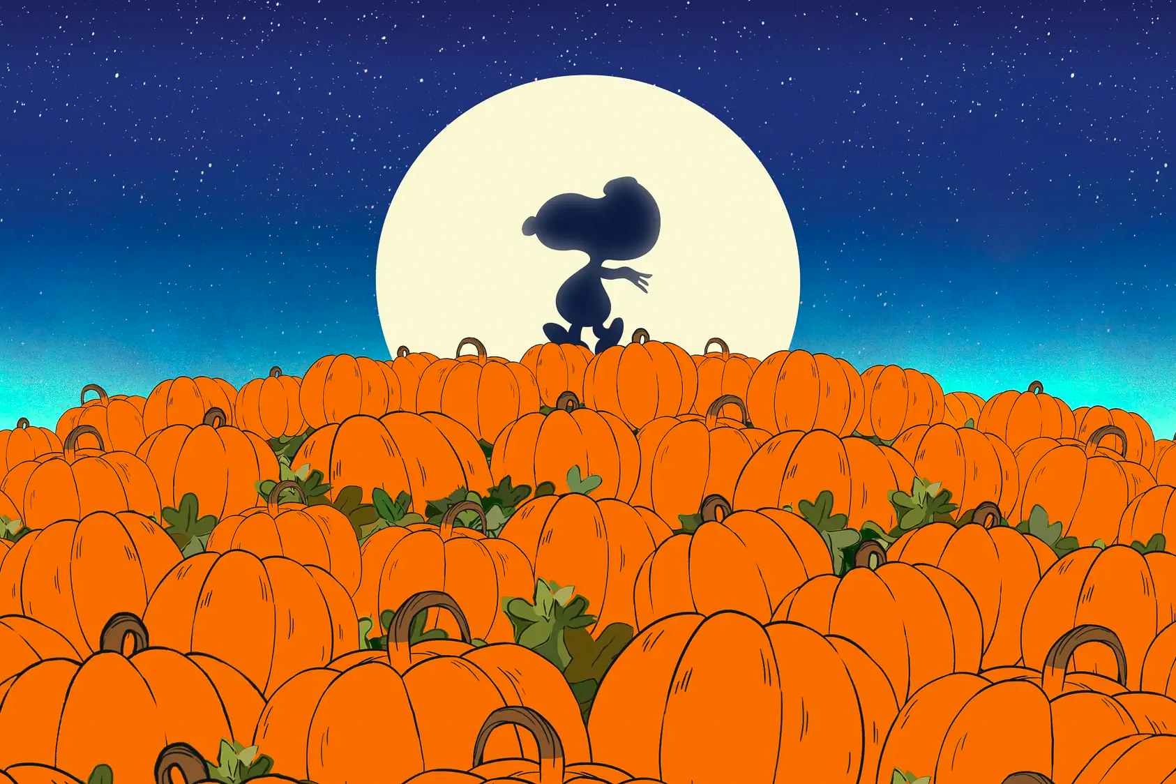 A still from the preview of It's The Great Pumpkin Charlie Brown Halloween special on the Apple TV+ website.