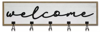 Belle Maison Welcome Sign with Hooks