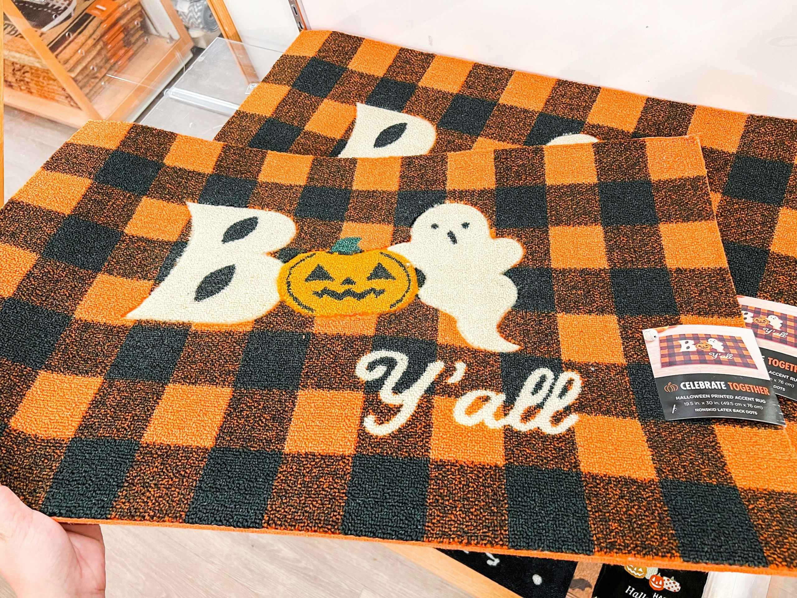 halloween accent rug