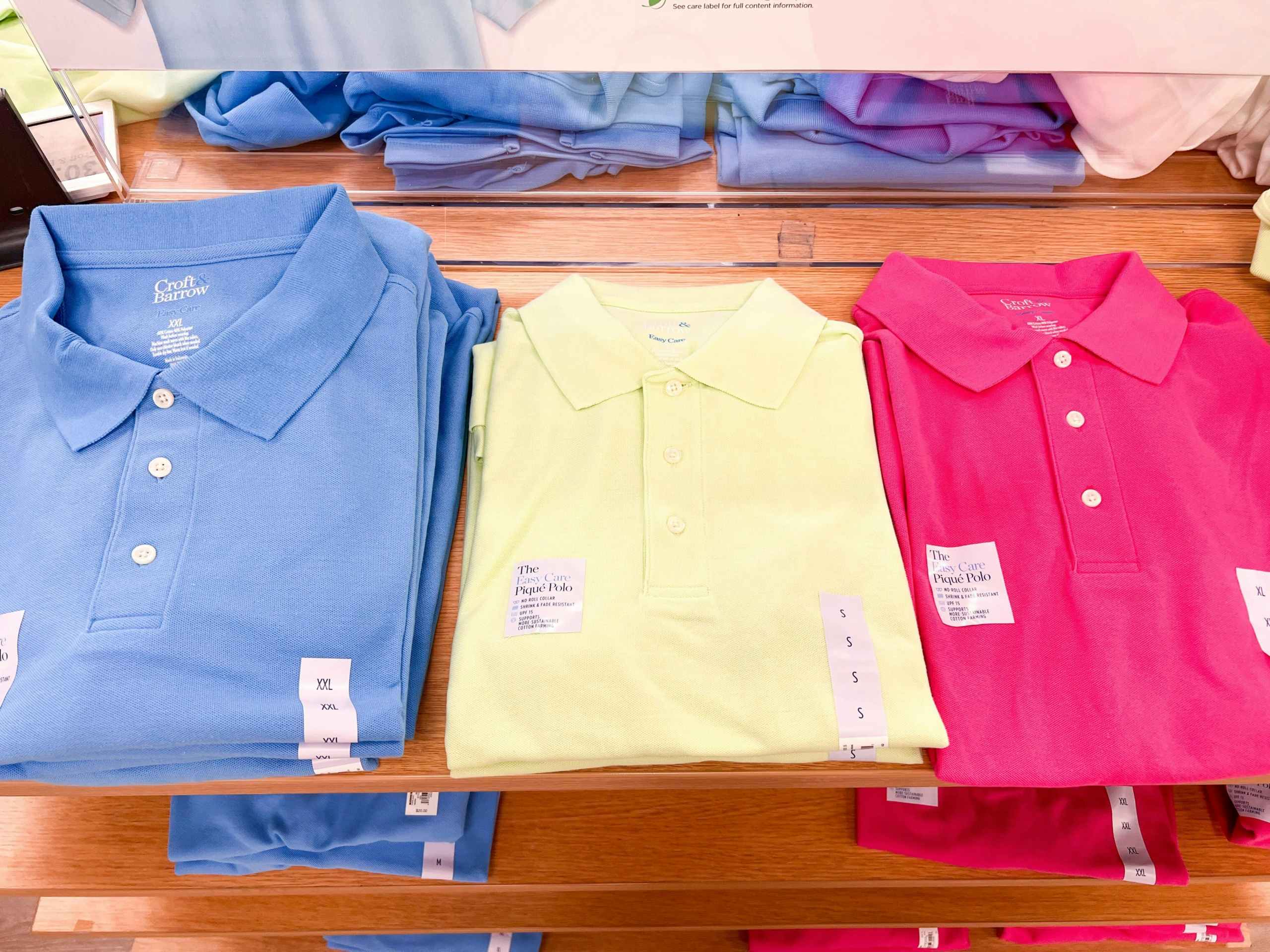 polos on shelf