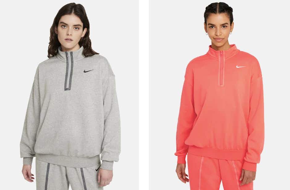 Nike Plus Size Sportswear Icon Clash Half-Zip Pullover