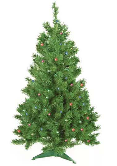 Sterling 3-Foot Colorado Spruce Pre-Lit Artificial Christmas Tree