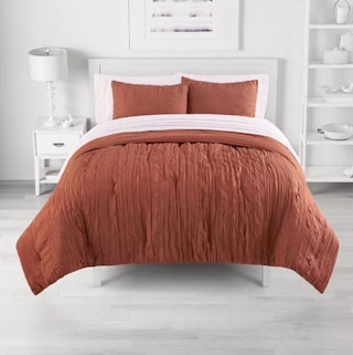 The Big One Crinkle Comforter Set With Sheets Clay Crinkle