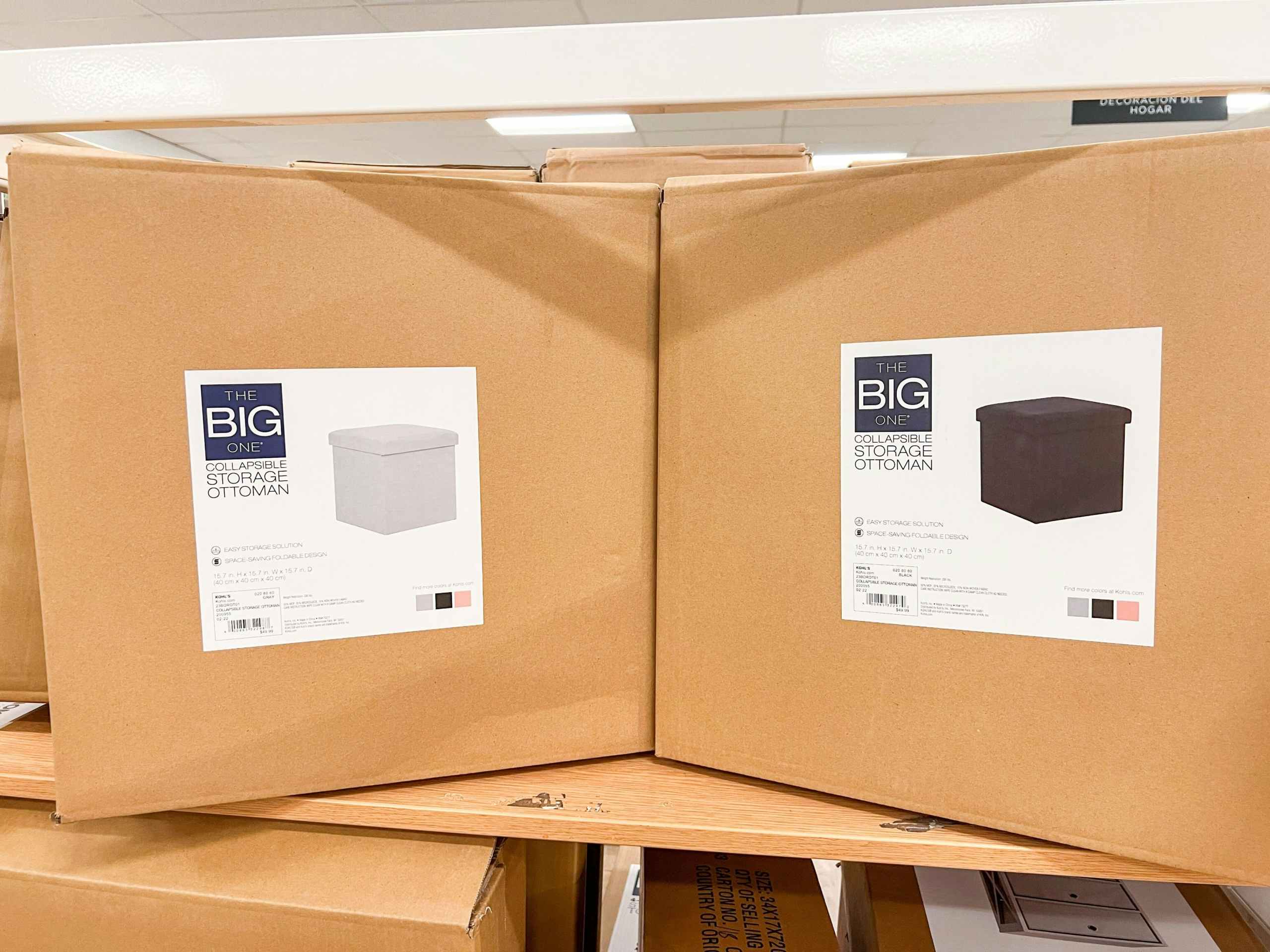 The Big One Collapsible Storage Ottoman