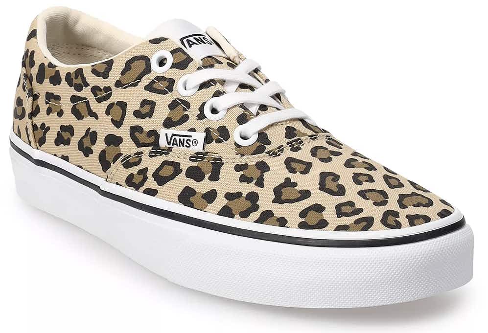 vans womens leopard print shoes