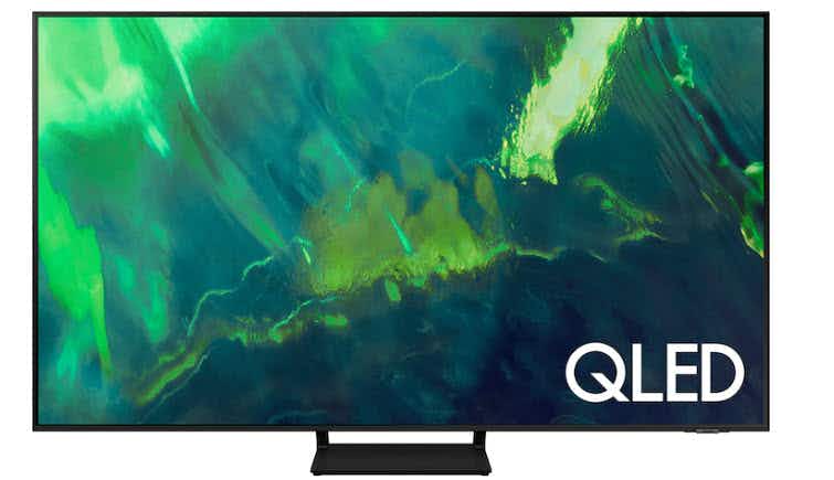 A Samsung QLED TV.