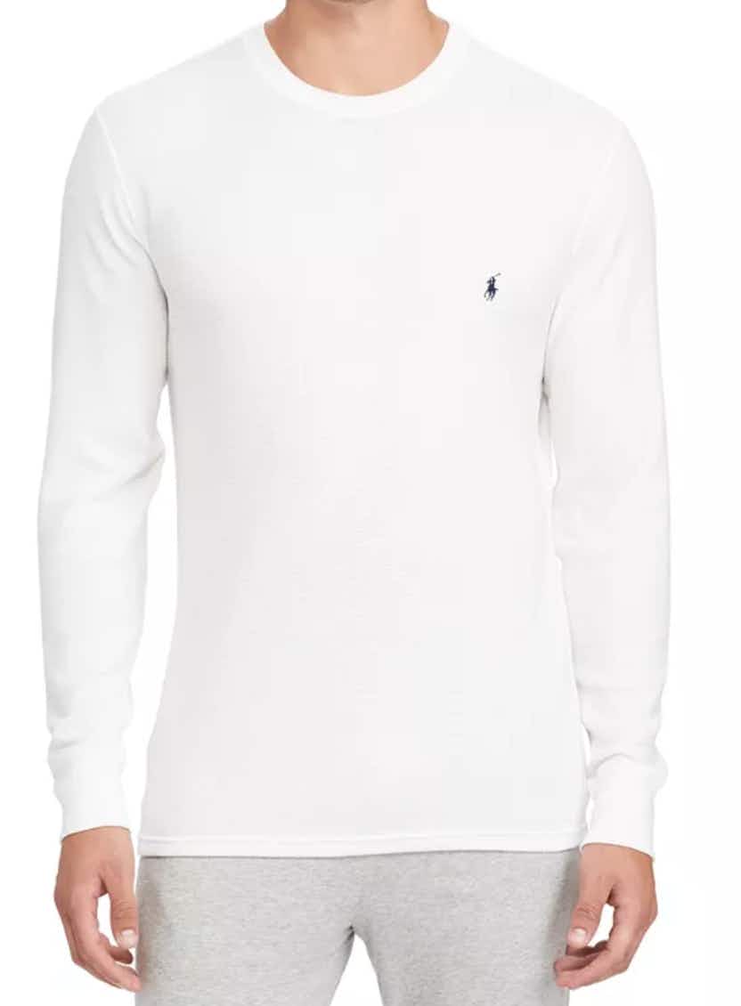 White long sleeve big and tall ralph lauren shirt