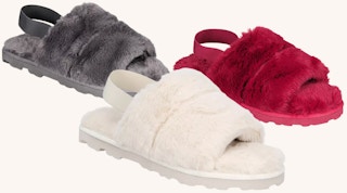 collage of ugg slipper dupes