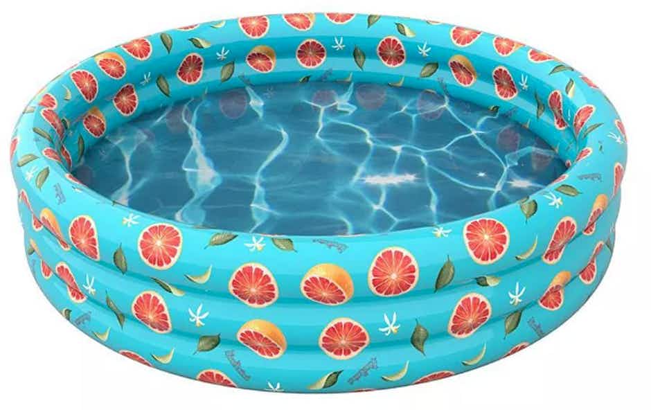 Grapefruit swimming pool stock image