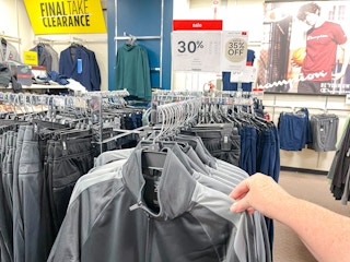 mens clearance jackets on racks