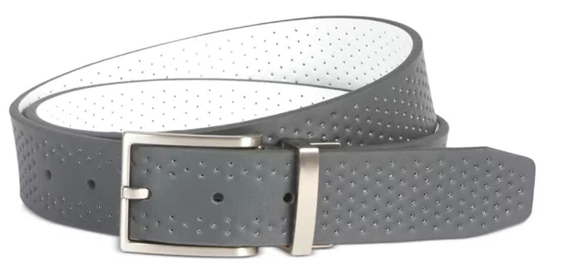 stock image mens nike belt grey