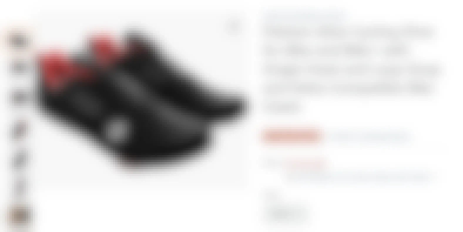A screenshot of the Peloton cycle shoes product page on Amazon