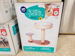 a 2-tier basket style cat bed