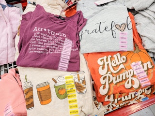 fall themed ladies long sleeve tshirts