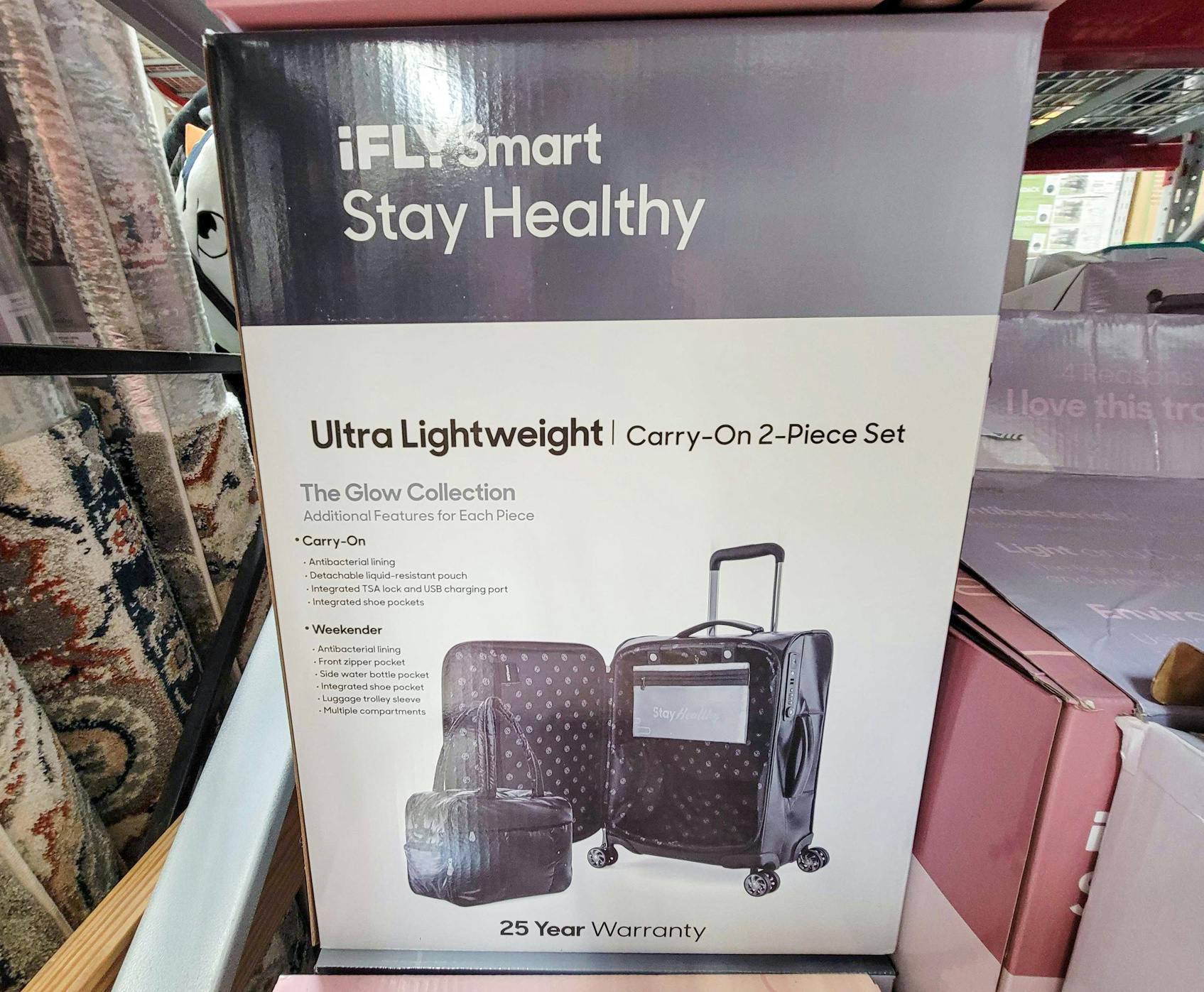Carry-On Luggage 2-Piece Set, Only $49 