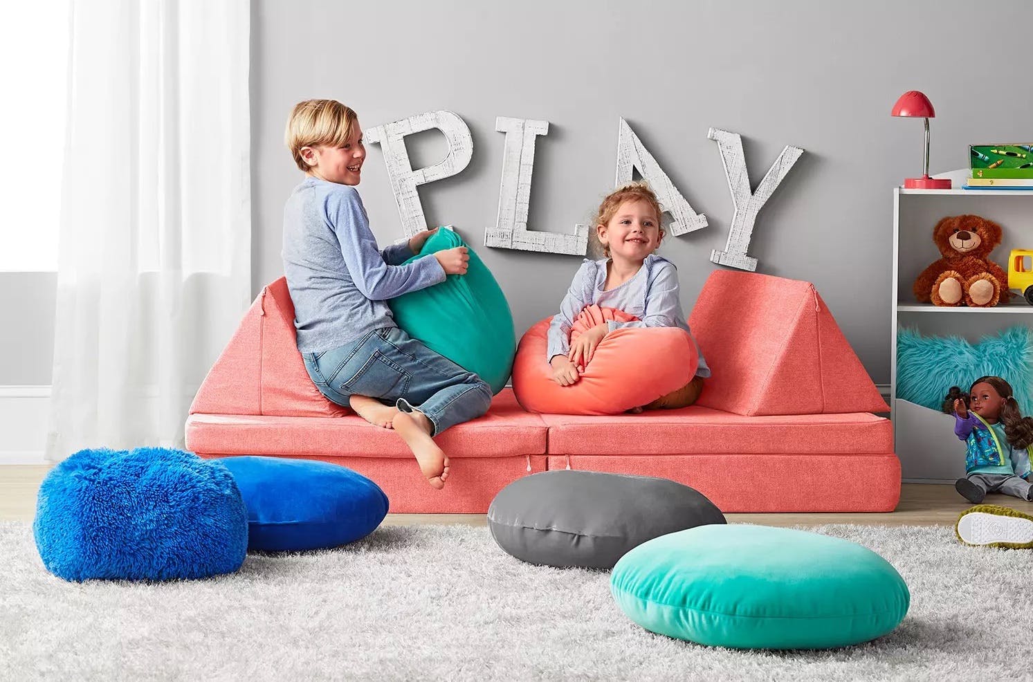 member's mark plush bean bag lounger