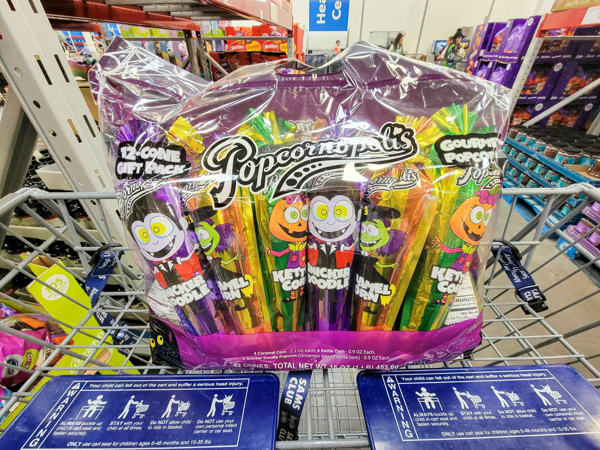 a bag of popcornopolis popcorn individually wrapped containers for halloween
