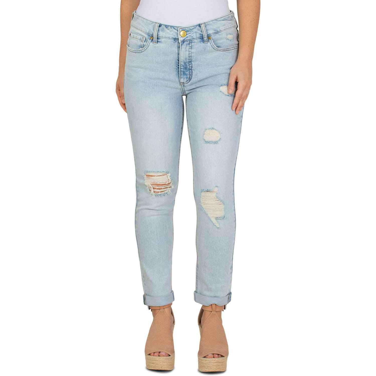 distressed jeans