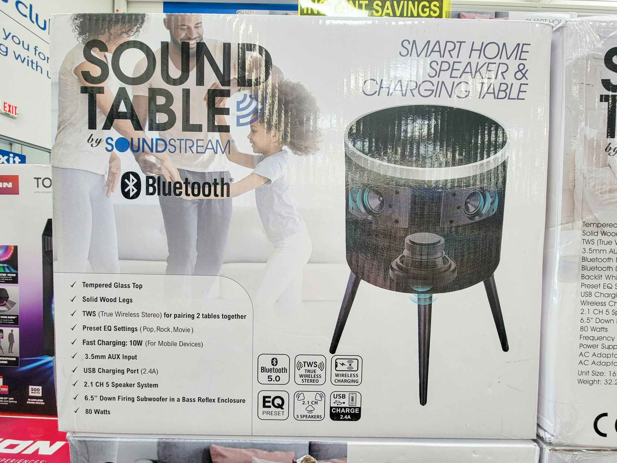 soundstream sound table with built in bluetooth speaker