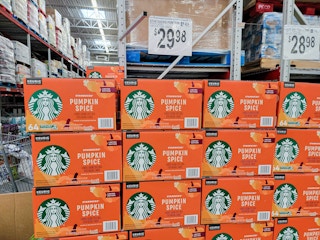 boxes of starbucks pumpkin spice kcups