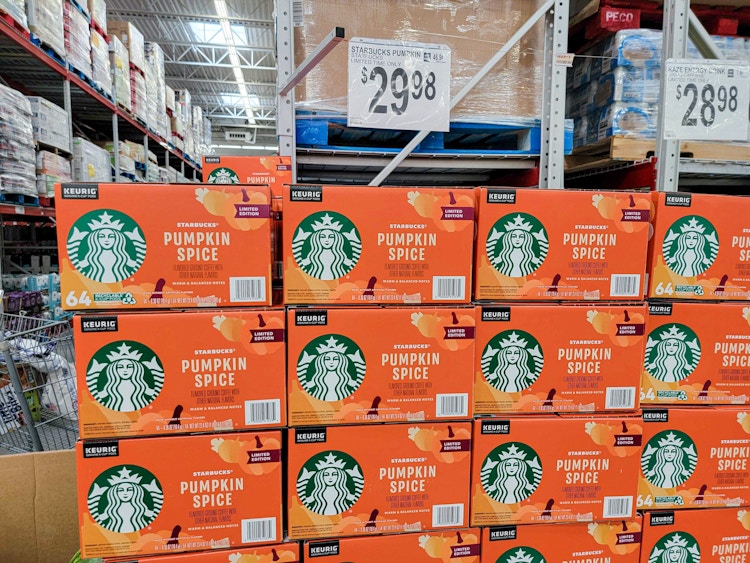 boxes of starbucks pumpkin spice kcups