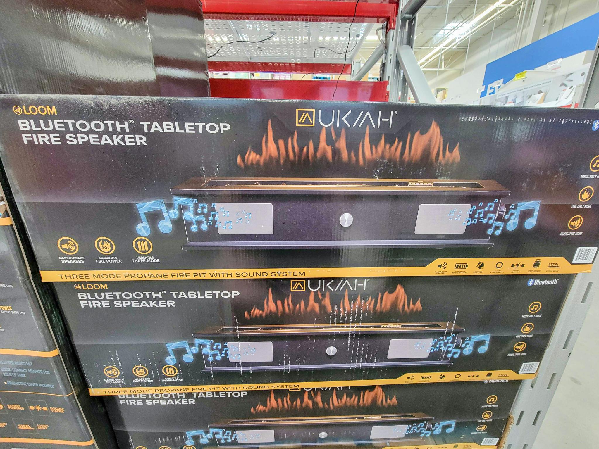 Ukiah Bluetooth Tabletop Fire Speaker, Only 149 at Sam's Club (Reg