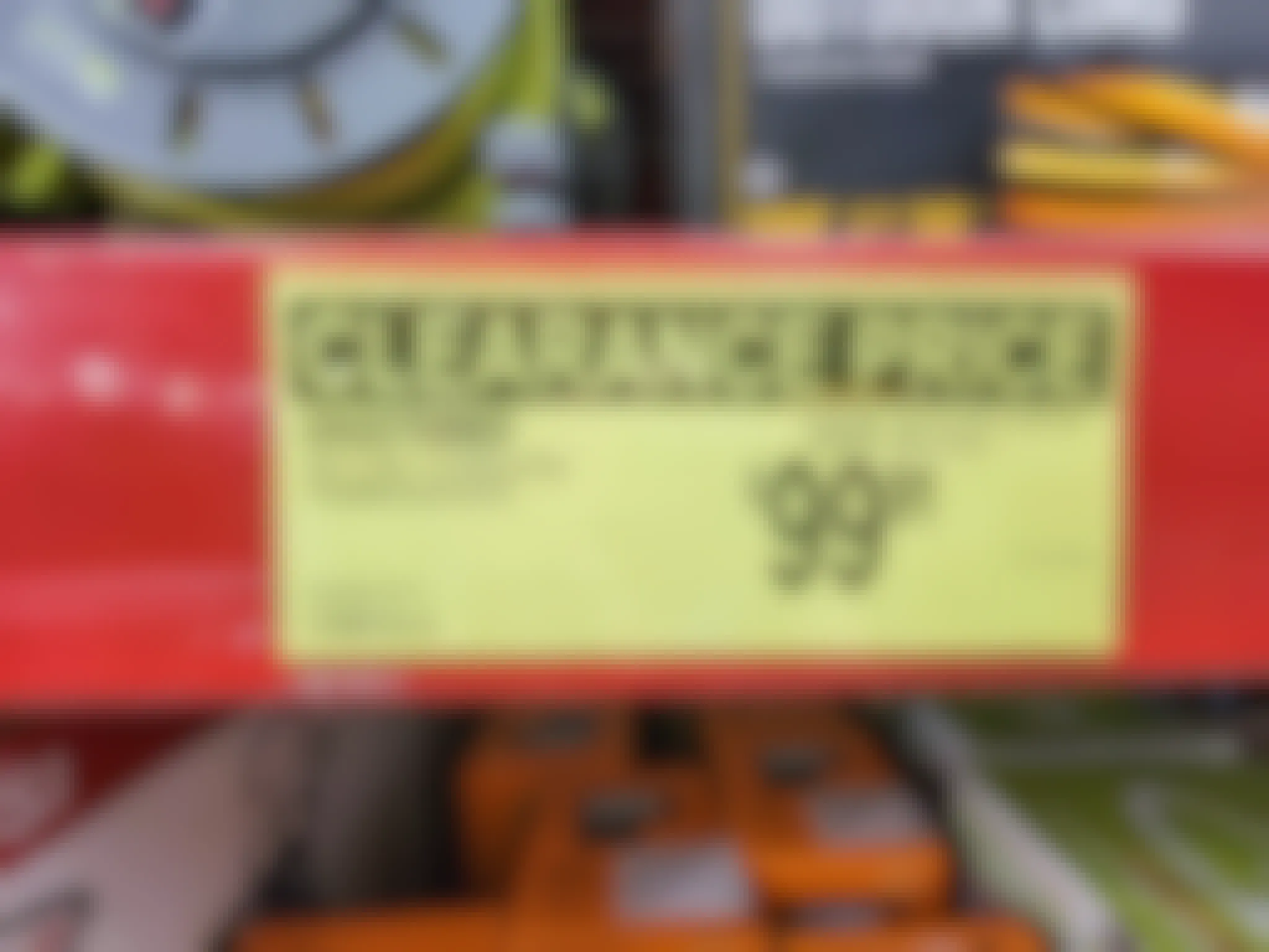 clearance sign for a worx weed eater for 99.91
