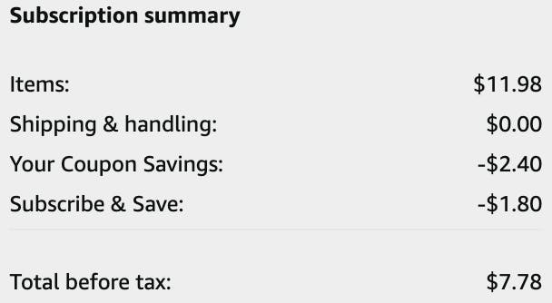 amazon-affresh-washing-machine-cleaner-summary-order-summary-2022-screenshot