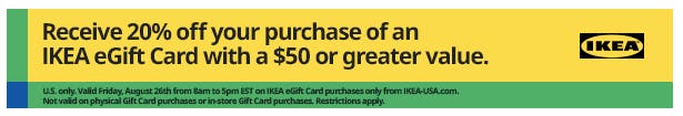 Rare 1-Day Deal: 20% Off Ikea Gift Cards - The Krazy Coupon Lady