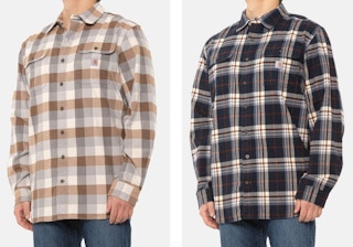 Carhartt Flannel Plaid Shirt Long Sleeve