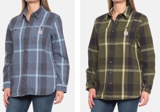 Carhartt Heavyweight Twill Plaid Shirt Long Sleeve